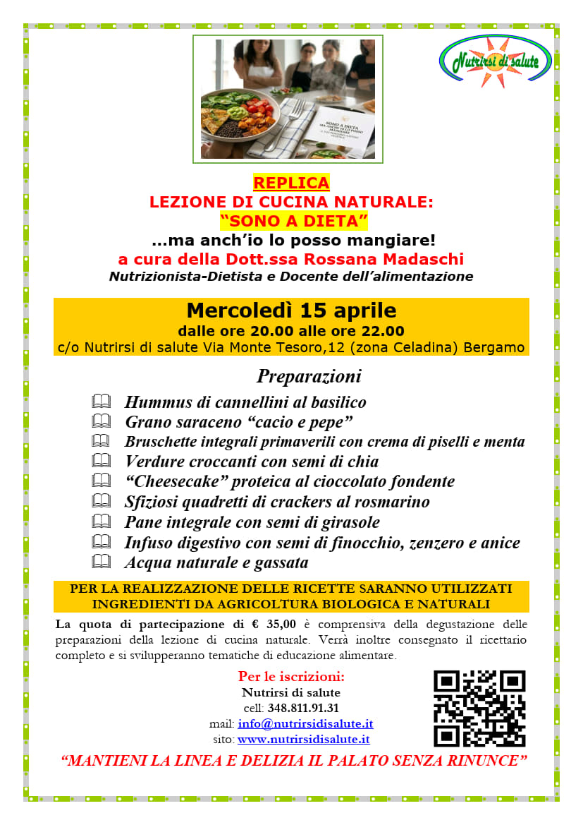 sono a dieta, ma lo posso mangiare